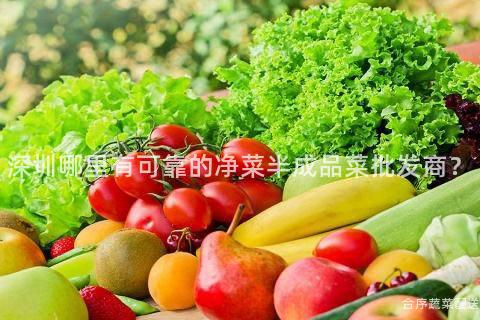 深圳哪里有可靠的凈菜半成品菜批發商?